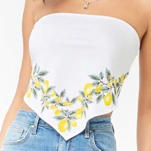 Lemon tube top
